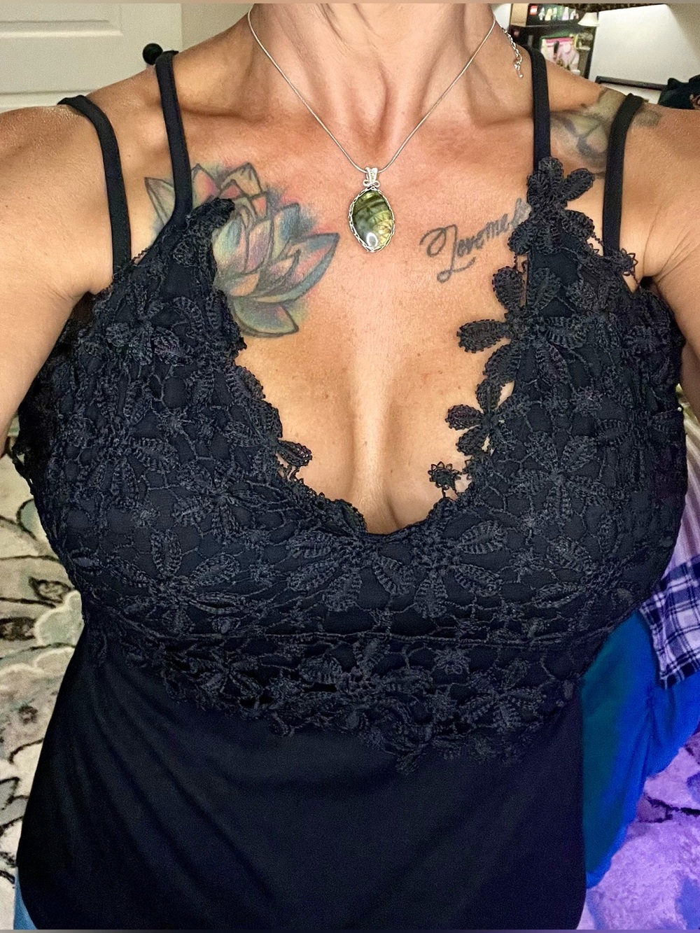 Lace tank top